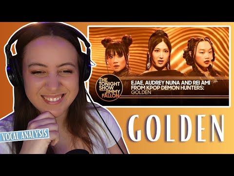 Видео: EJAE, Одри Нуна и Рей Ами исполняют GOLDEN - KPop Demon Hunters выходят в прямом эфире!! (реакция...