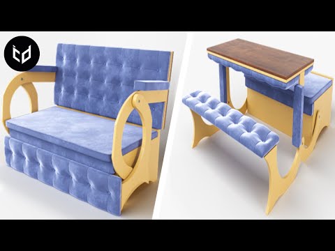 Видео: Фантастическая мебель-трансформер с идеями дизайна, экономящими пространство