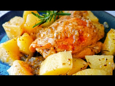 Видео: Вот как приготовить сочные 🐔 Куриные ножки с картошкой простой рецепт вкусного ужина