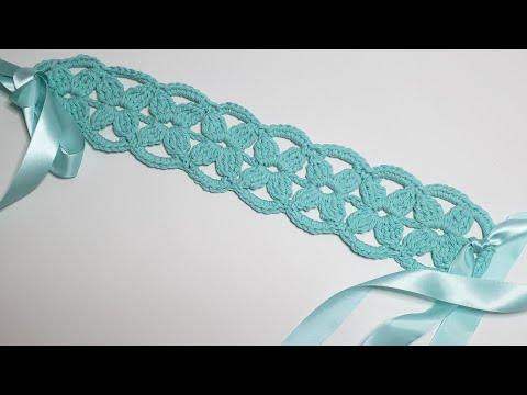 Видео: Невероятно красивая летняя повязка на голову крючком. Incredibly beautiful crochet summer headband.