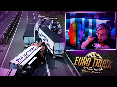 Видео: Вованыч решил ПОЕСТЬ ЗА РУЛЕМ и не справился с управлениям | ETS 2 | Нарезка стрима ФУГА TV