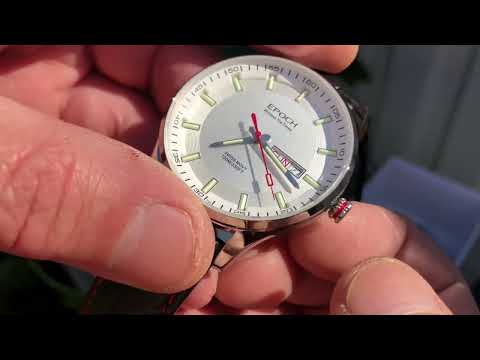 Видео: Часы с тритием с АлиЭкспресс «EPOCH» ref EP-6021GS. Tritium watch with AliExpress