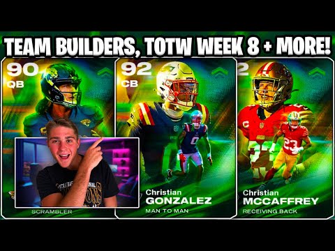Видео: ПОВЫШЕНИЕ AP НАЧИНАЕТСЯ! TEAM BUILDERS И TOTW НЕДЕЛЯ 8 УЖЕ ЗДЕСЬ! МНОГО НОВЫХ КАРТ + БОЛЬШЕ В MUT...