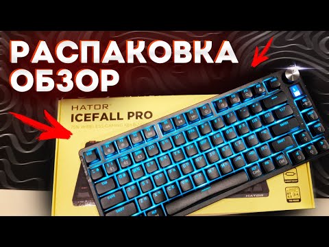 Видео: Hator Icefall Pro — механическая клавиатура с подсветкой | Обзор и распаковка