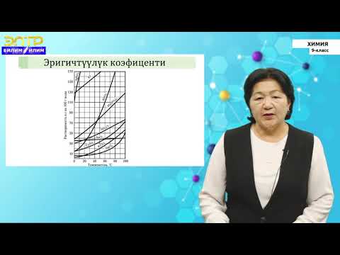 Видео: 9-класс| Химия |Эритмелер.Эригичтик.Эритмелердин концентрац-ын сандык маанилери жана маселе чыгаруу.