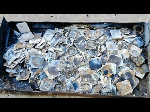 Видео: Золото с 0.5 кг. шапок мостов и 0.5кг смд чипов