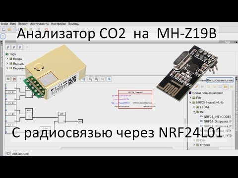 Видео: FLprog урок №3 радиосвязь NRF24L01/ CO2 sensor MH-Z19B