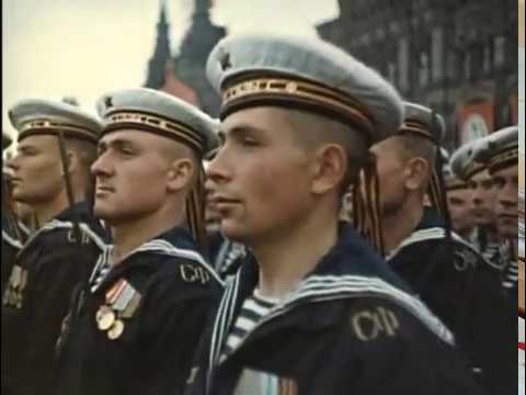 Видео: Парад Победы в Москве 24 июня 1945 года (хроника)