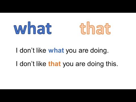 Видео: What или That?  Что-что?