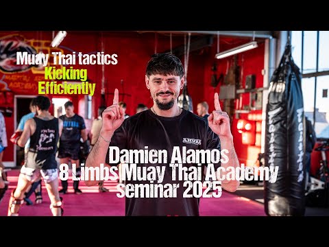 Видео: #Муай Тай: Дэмиен Аламос в Академии 8 Limbs Muay Thai — Эффективные удары ногами