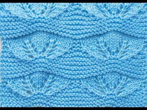 Видео: Вязание спицами Ажурный узор № 29