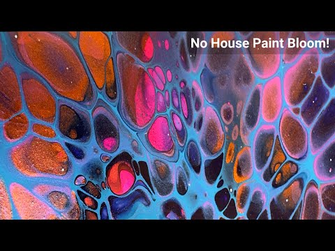 Видео: Простой рецепт техники «Bloom» без краски для дома | Полное руководство #fluidart #paintpouring