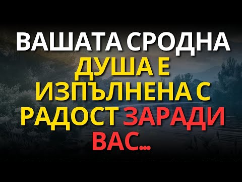 Видео: ВАШАТА СРОДНА ДУША Е ИЗПЪЛНЕНА С РАДОСТ ЗАРАДИ ВАС...