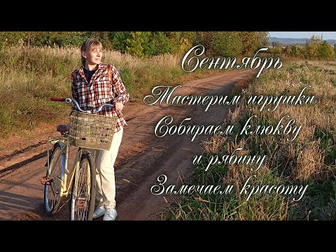 Видео: Сентябрь. Мастерим игрушки, собираем клюкву, замечаем красоту.