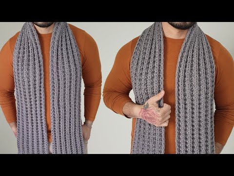 Видео: УДИВИТЕЛЬНО! Вязание шарфа - легко и быстро @RafaelNoggDIY