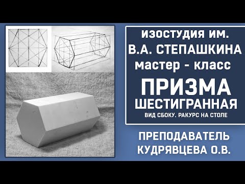 Видео: ШЕСТИГРАННАЯ ПРИЗМА. Вид сбоку, ракурс на столе.