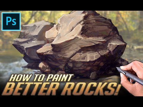 Видео: ПРОСТОЕ руководство по рисованию камней — хитрости Photoshop