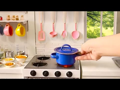 Видео: Лучший сборник миниатюрных рецептов. Игрушечный кухонный набор для приготовления настоящей еды.