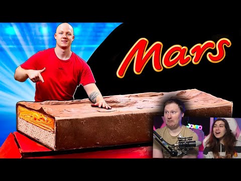 Видео: Я СДЕЛАЛ ГИГАНТСКИЙ МАРС ВЕСОМ 150 КИЛОГРАММ | РЕАКЦИЯ на vanzai