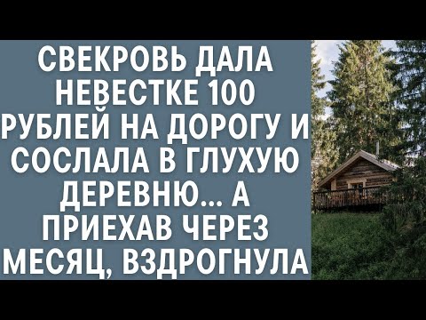 Видео: Свекровь дала невестке 100 р на дорогу, сослав в глухую деревню... А приехав через месяц, вздрогнула