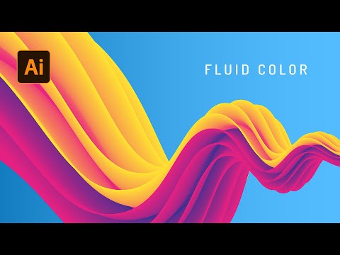 Видео: Как быстро и просто создать абстрактный фон с жидкими цветами в Adobe Illustrator