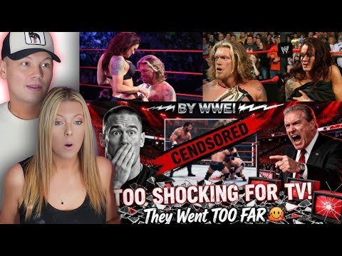 Видео: Моменты WWE, которые стоило зацензурить 😳 Реакция пары (она не могла поверить!)