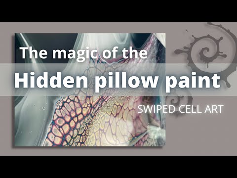 Видео: Использование двух подушечных красок для создания картины в технике «зачерпни и перетащи», тестир...