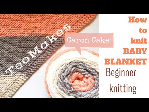 Видео: КАК СВЯЗАТЬ ДЕТСКОЕ ОДЕЯЛО / Caron Cake knitting | TeoMakes