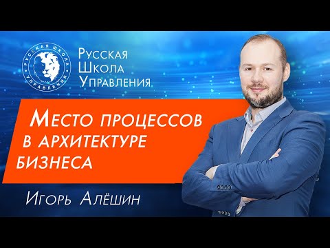 Видео: Место процессов в архитектуре бизнеса