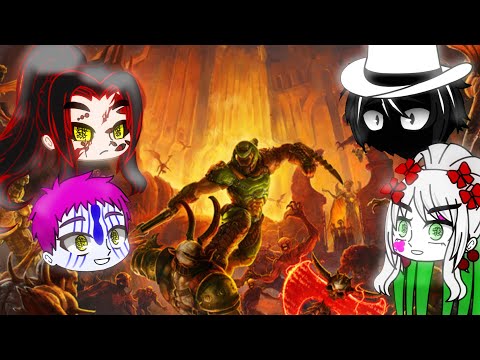 Видео: Demon slayer:Реакция высших лун на Doomguy