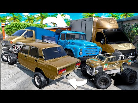 Видео: УГНАЛ КУЧУ ЗОЛОТЫХ ЧИТ ТАЧЕК И ОГРОМНЫЙ МОНСТР ТРАК У МАЖОРА ЗА 180 СЕК! БИТВА ВОРОВ В ГТА 5 ОНЛАЙН!