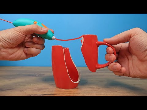 Видео: Можно ли починить разбитую чашку ЗD ручкой 3Doodler Start Plus