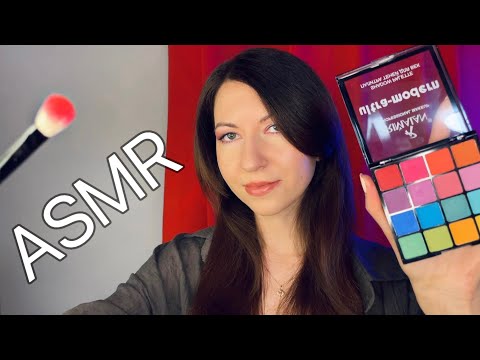 Видео: АСМР 🌈Реалистичный макияж 💄 / Неразборчивый шепот 🤫/ ASMR Make