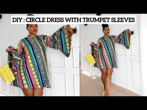 Видео: Как раскроить и сшить платье А-силуэта с рукавами-трубами.