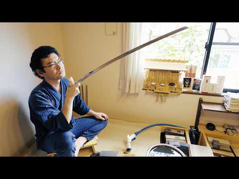 Видео: Полный процесс создания японского меча｜Полировка KATANA [Samurai sword]