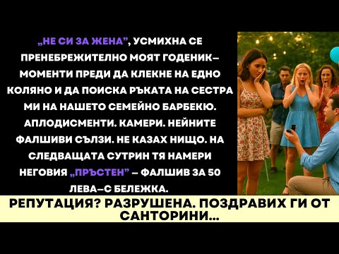 Видео: Каза Ми, Че Не Ставам За Съпруга—После Предложи На Сестра Ми На Семейното Барбекю