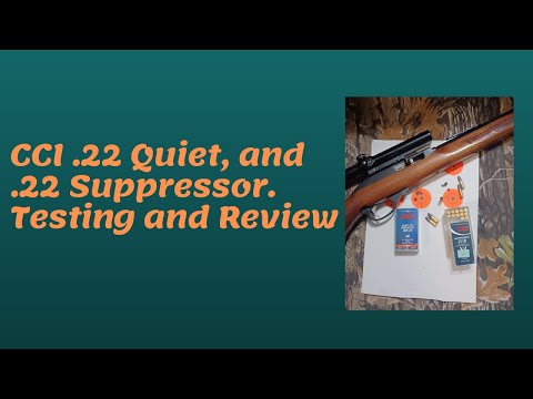 Видео: Тестирование и обзор глушителя CCI .22 Quiet и CCI .22
