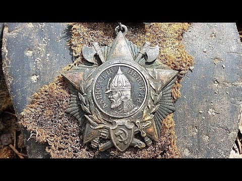 Видео: По ордену Александра Невского поисковики установили имя героя и нашли его родственников .
