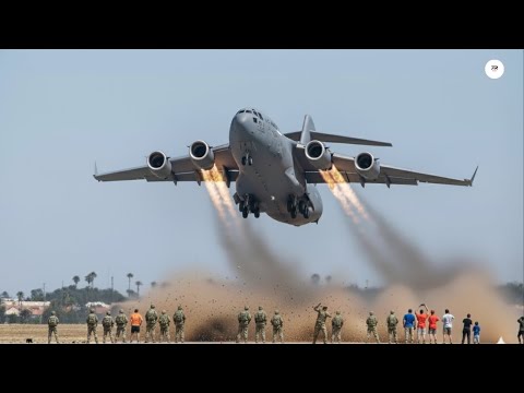 Видео: Невероятно | Пилот C-17 ВВС США сошел с ума, выполнив аварийный взлёт на полной скорости