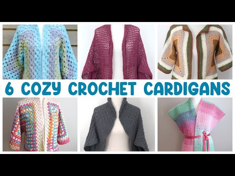 Видео: 🧶 6 лучших уютных кардиганов, связанных крючком (весело и легко сделать!)