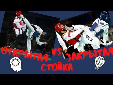 Видео: Открытая стойка vs Закрытая стойка в поединке по тхэквондо / Taekwondo (Open and Close stance)