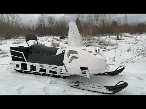 Видео: Самодельный снегоход Хома 500т , в жирной комплектации