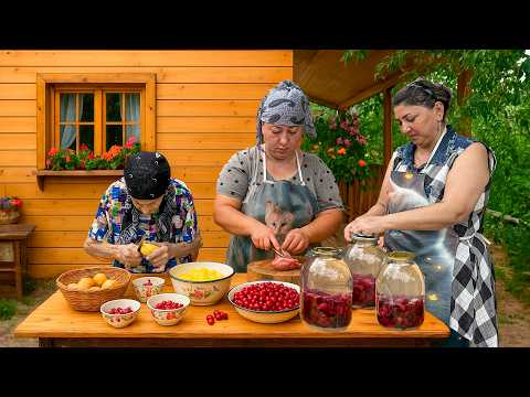 Видео: Сбор дикой клюквы | Свежий клюквенный компот и вкусный обед на свежем воздухе