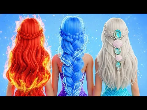 Видео: 🔥 Огонь VS Вода 🌊 & Земля VS Воздух 🌪️ Магическое Преображение 4 Стихий ✨