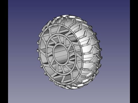 Видео: FreeCad Колесо модели багги