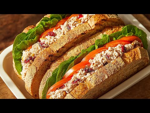 Видео: клюквенный сэндвич с курицей