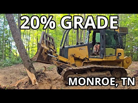 Видео: Строительство подъездной дороги к горе с уклоном 20% в Восточном Теннесси!