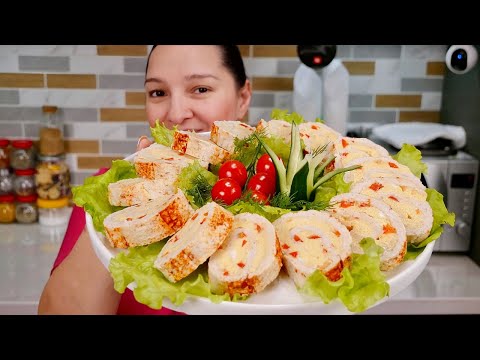 Видео: Закусочный КУРИНЫЙ РУЛЕТ с омлетом, цыганка готовит.