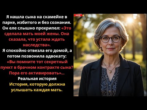 Видео: Сына бросили на скамейке в парке, едва живого. Он прошептал: "Это мать моей жены…" Эпизод 1