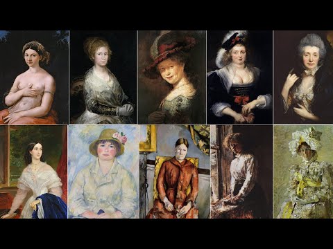 Видео: Жёны художников на портретах, написанных знаменитыми мужьями. 11 мастеров: от Рембрандта до Врубеля.